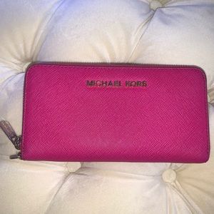 Magenta Michael Kors Wallet